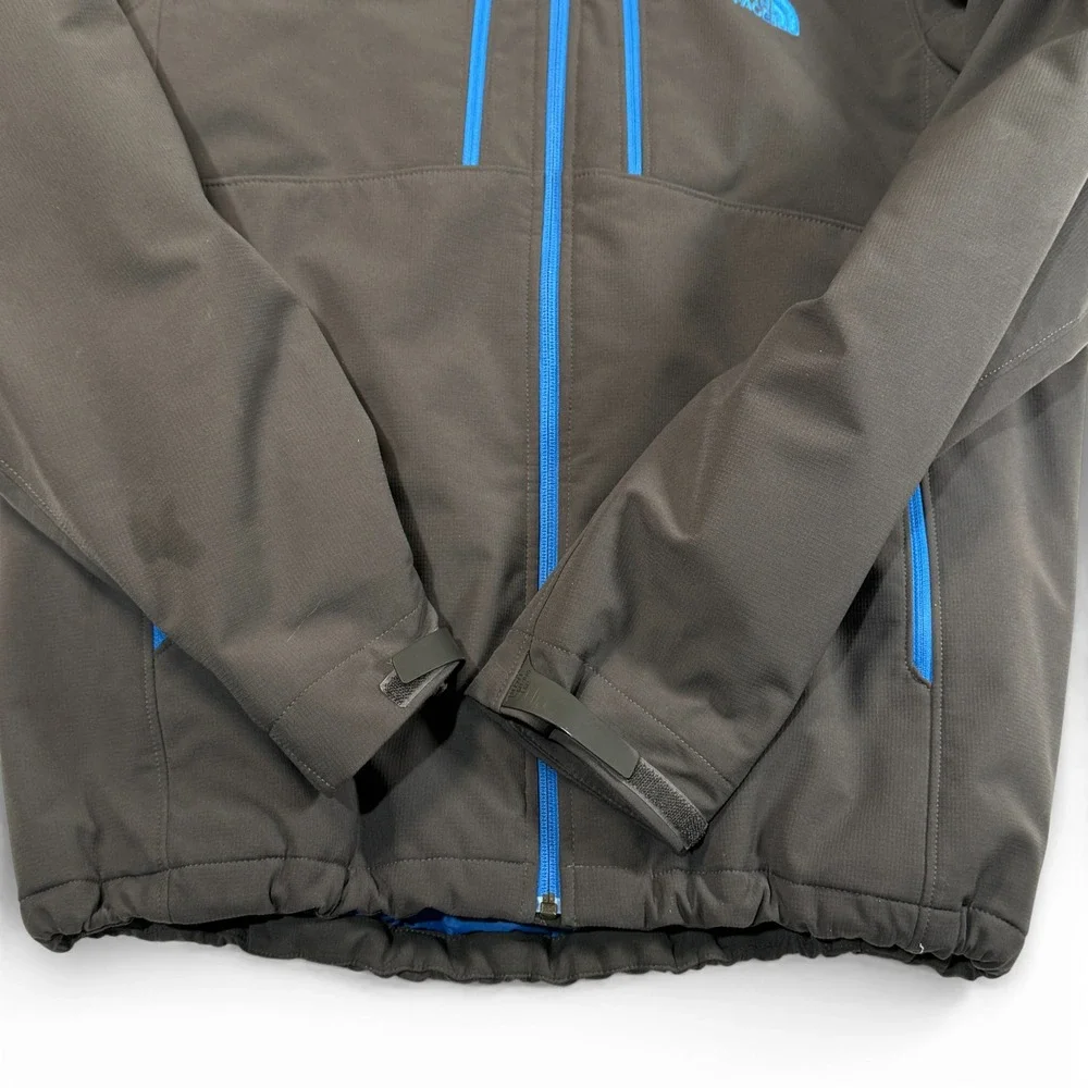 The North Face Apex Elevation Jacket Mens Medium Grey Hooded Insulated Windproof